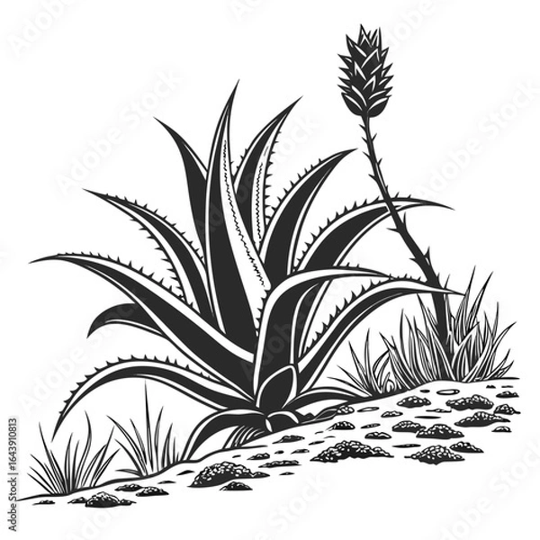 Obraz palm tree silhouette