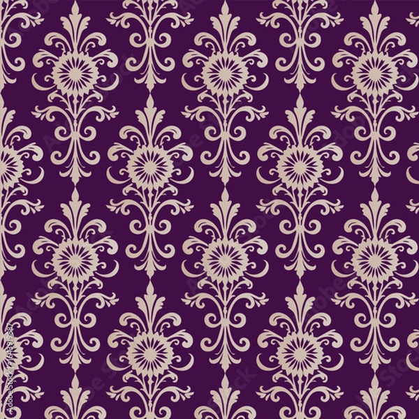 Fototapeta seamless floral pattern 