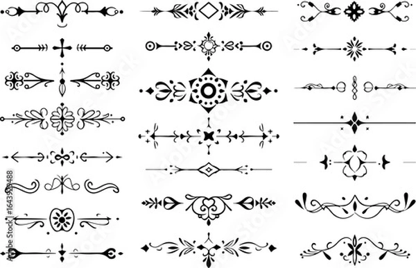 Obraz "Intricate Mandala Vector Set – Decorative Circular Floral Patterns"