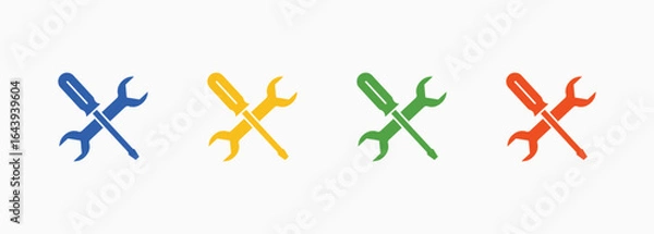 Obraz Maintenance Icon Set Color Multiple Style Collection