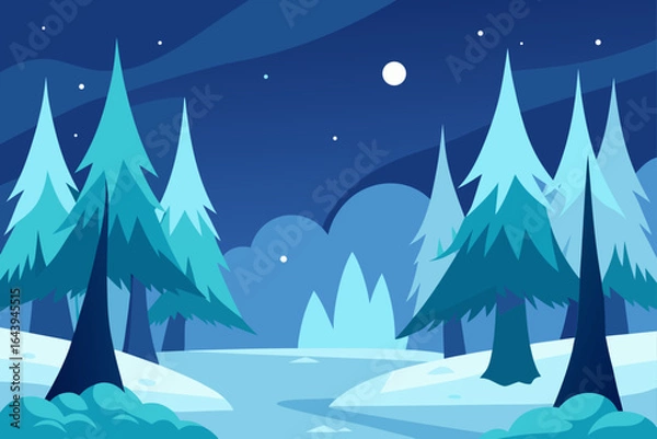 Fototapeta Frosty Magical Forest