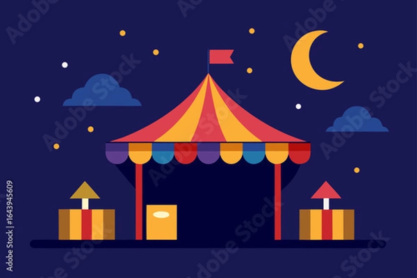 Fototapeta Magical Night Market