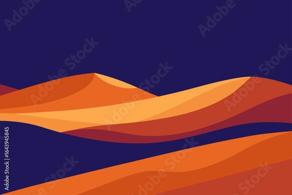 Fototapeta Twilight Desert Dunes