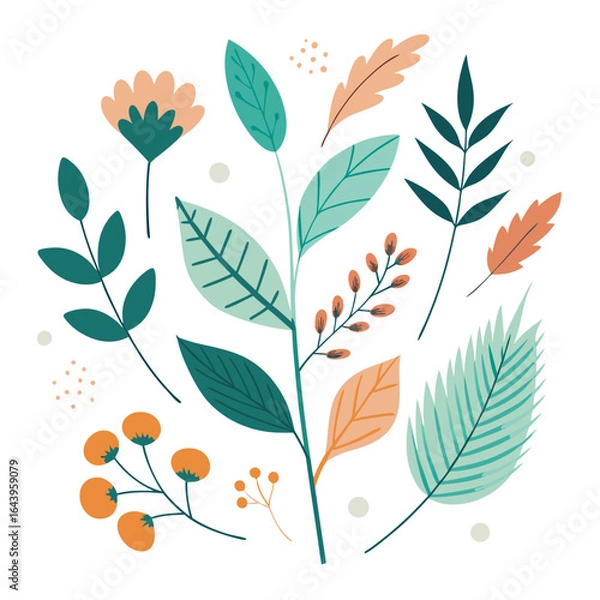 Fototapeta seamless floral pattern