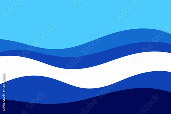 Fototapeta Abstract Blue Water Waves Background Design for Website Banner