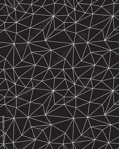 Fototapeta Seamless polygonal pattern background, creative design templates