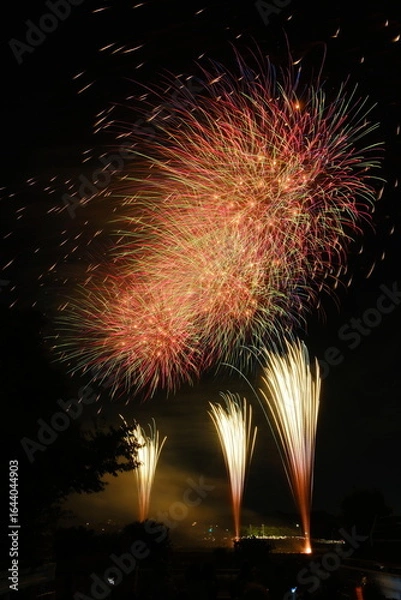 Fototapeta 花火 日本の夏 さいたま市