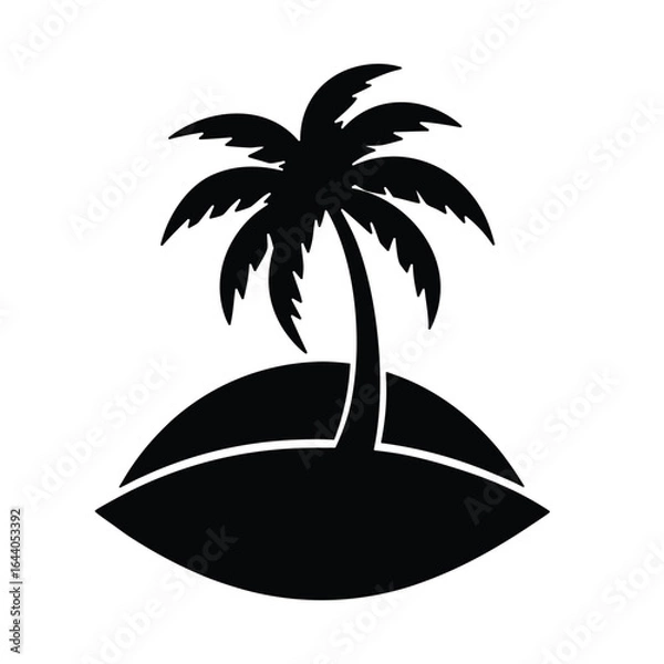 Fototapeta palm tree silhouette