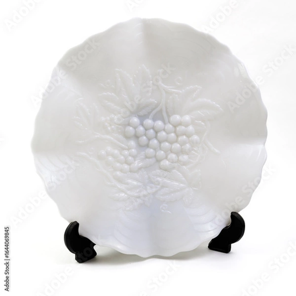 Obraz Decorative Plates On White Background