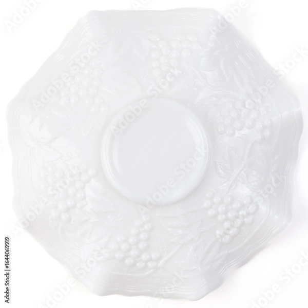 Fototapeta Decorative Plates On White Background