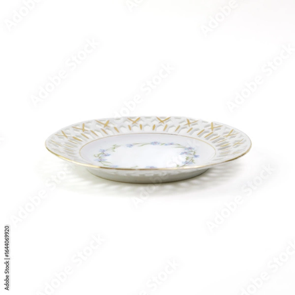 Fototapeta Decorative Plates On White Background