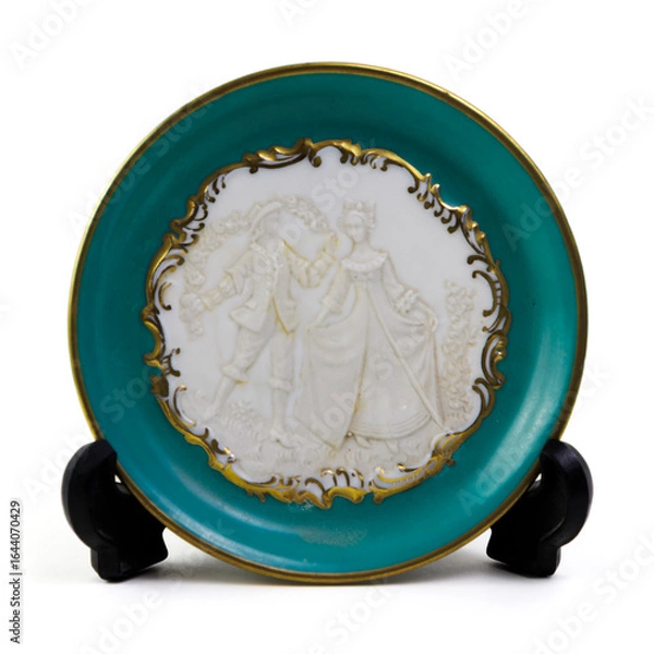 Obraz Decorative Plates On White Background