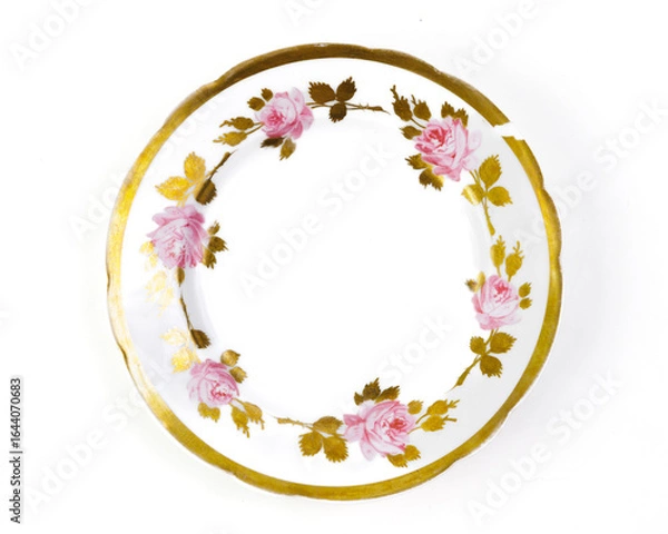 Obraz Decorative Plates On White Background