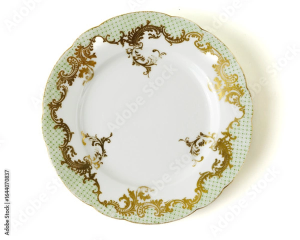 Obraz Decorative Plates On White Background