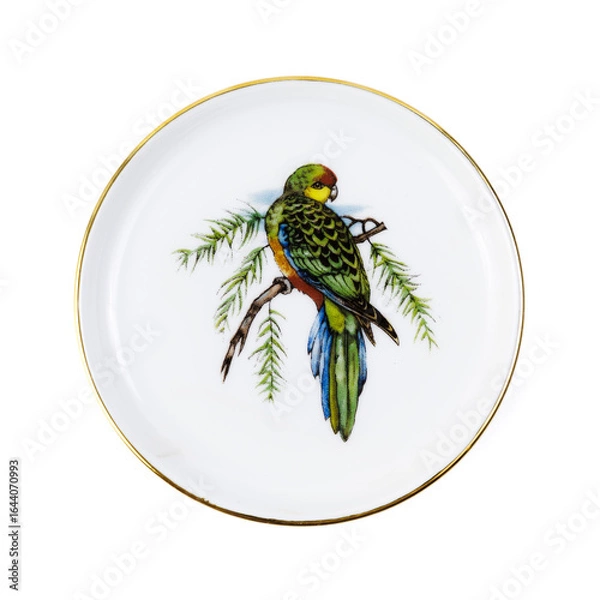 Obraz Decorative Plates On White Background