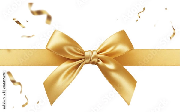 Obraz golden ribbon with bow