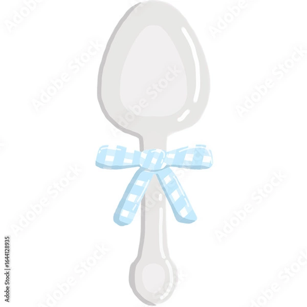 Obraz Spoon with cute ribbon bow