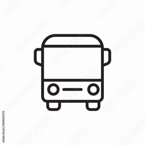 Obraz icon vector bus public transportation 