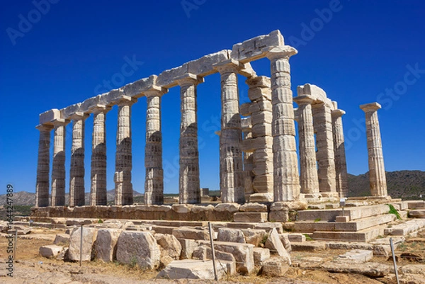Obraz Poseidon temple at Sounio cape 