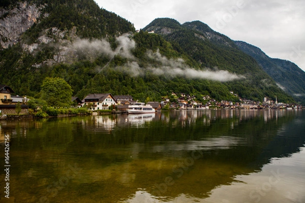 Obraz Hallstatt Austria cloudy