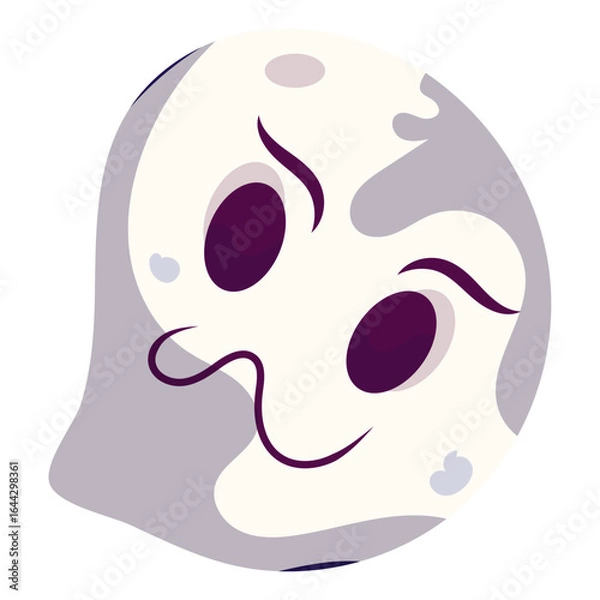 Obraz Isolated halloween spooky ghost character Vector