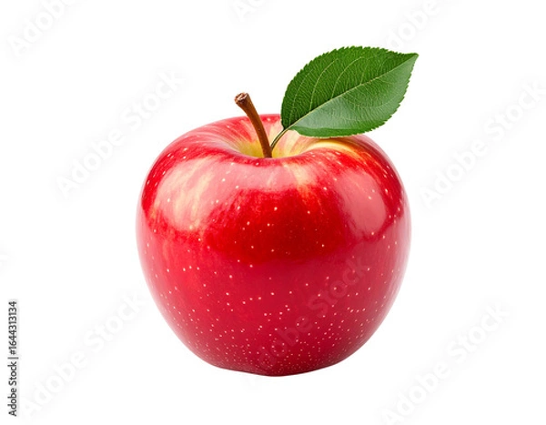 Obraz Red apple isolated on transparent background