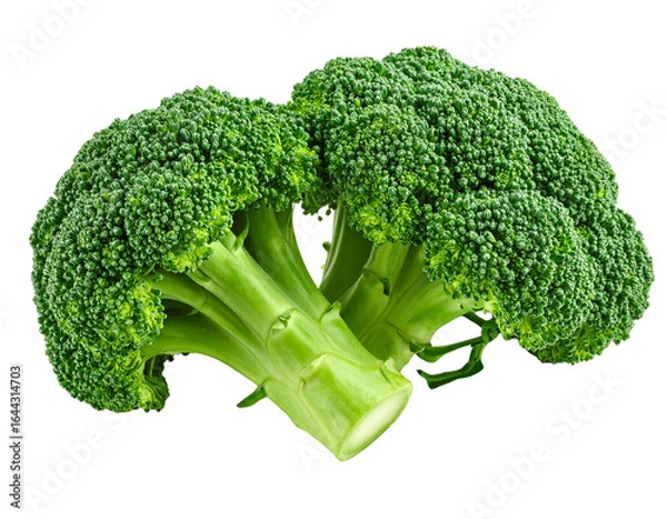 Obraz Fresh broccoli floret isolated on transparent background