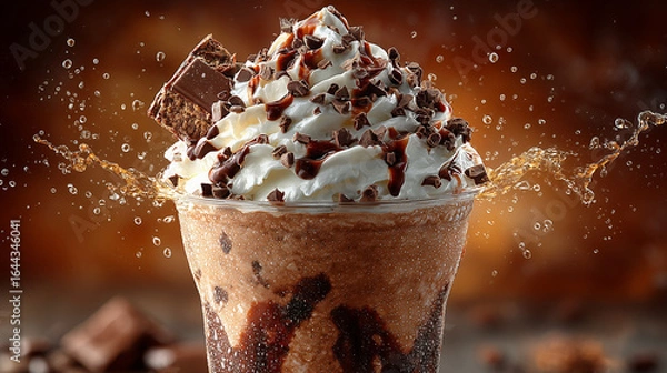 Fototapeta iced caramel frapuccino