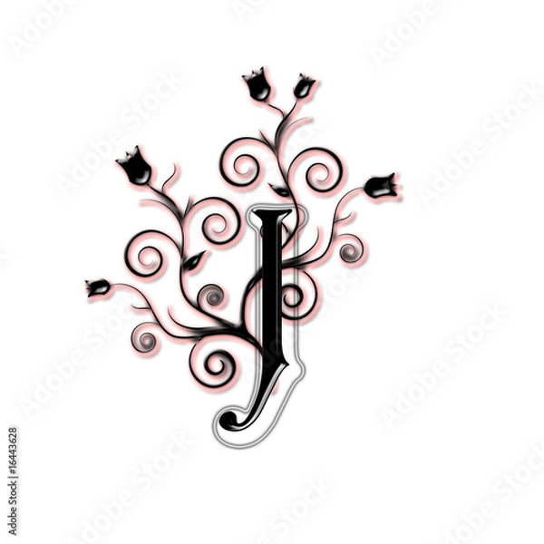 Obraz Capital letter J