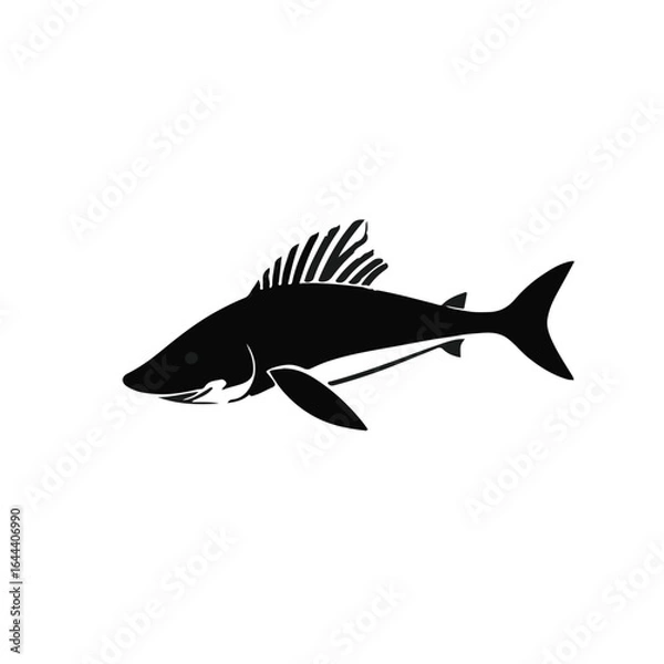 Obraz Black Sawfish Illustration