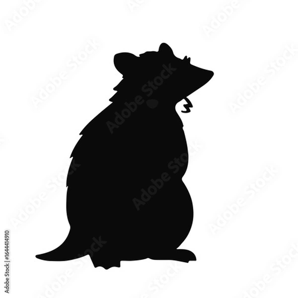 Obraz Black Potoroo Illustration