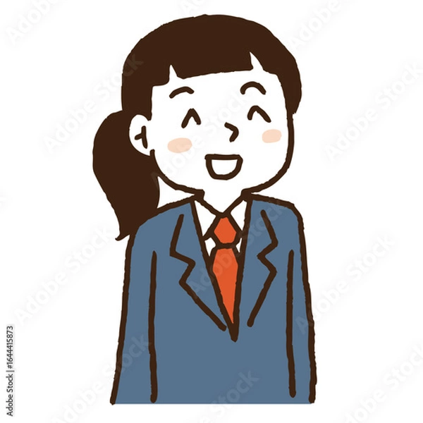 Obraz 制服を着た学生表情