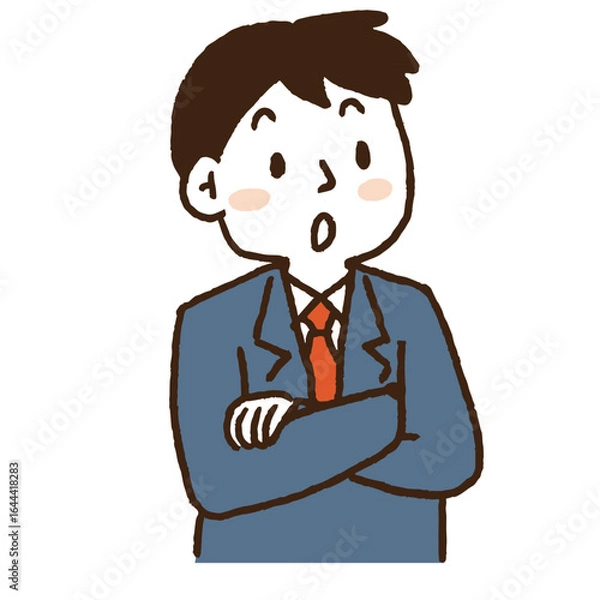 Obraz 制服を着た学生表情