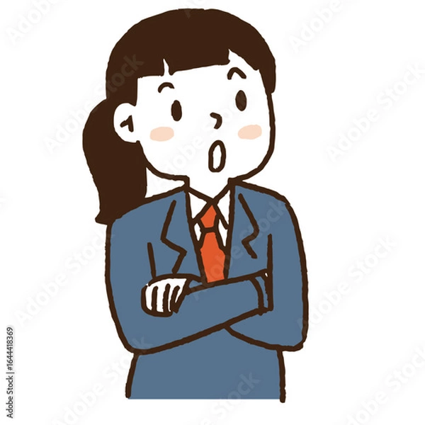 Obraz 制服を着た学生表情