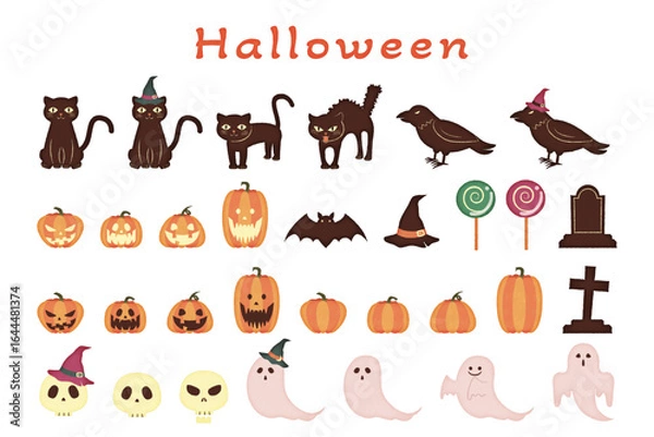 Obraz ハロウインイラスト手書き風