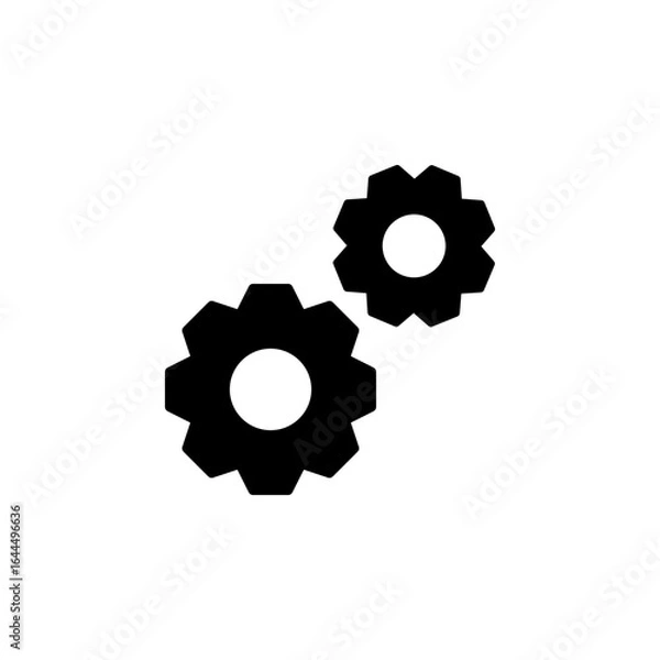 Fototapeta Gear icon vector. Setting icon.