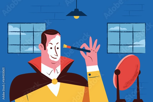 Fototapeta Dracula Face Make Up