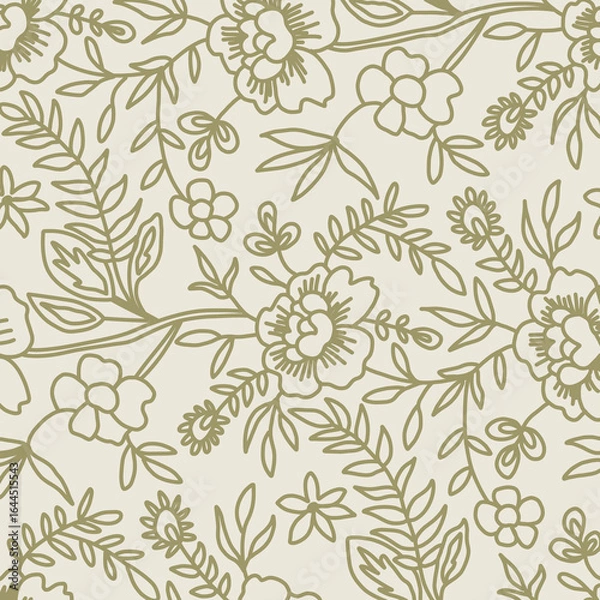 Obraz seamless floral pattern with soft color