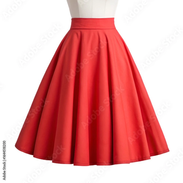 Obraz red dress isolated on white background