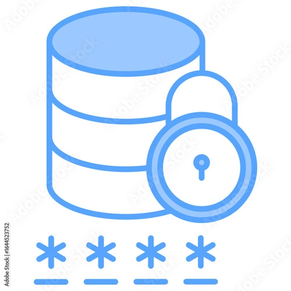 Obraz Padlock Blue Icon