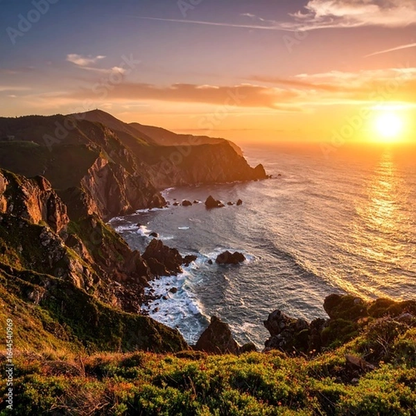 Obraz Coastal sunset view (2)