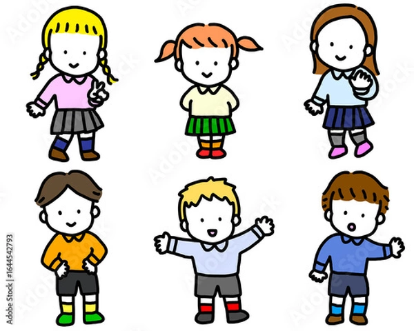 Fototapeta かわいいキッズセット