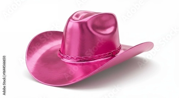 Obraz Pink cowboy hat studio shot