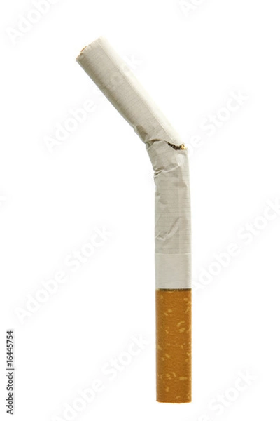 Obraz Cigarette Isolated on White Background