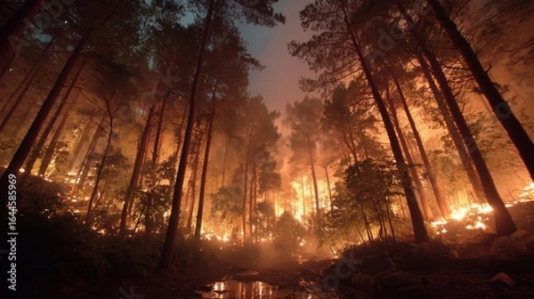 Obraz Forest in the fire
