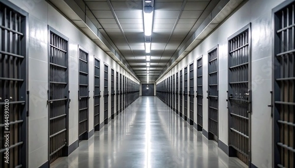 Obraz server rack with servers