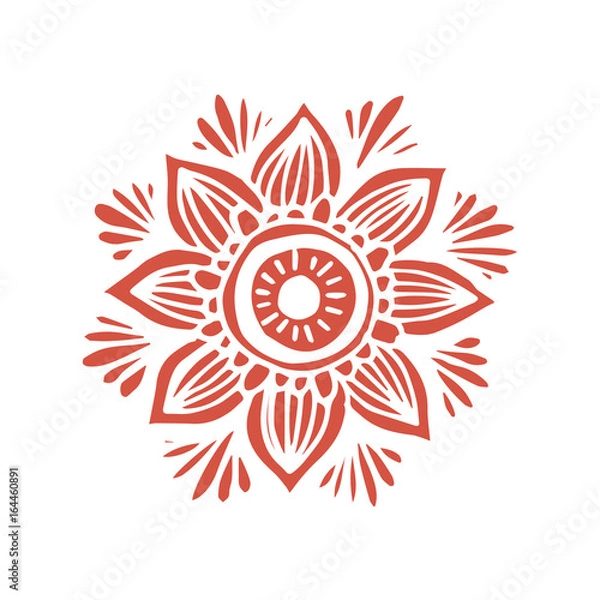 Fototapeta Flower mandala in vector