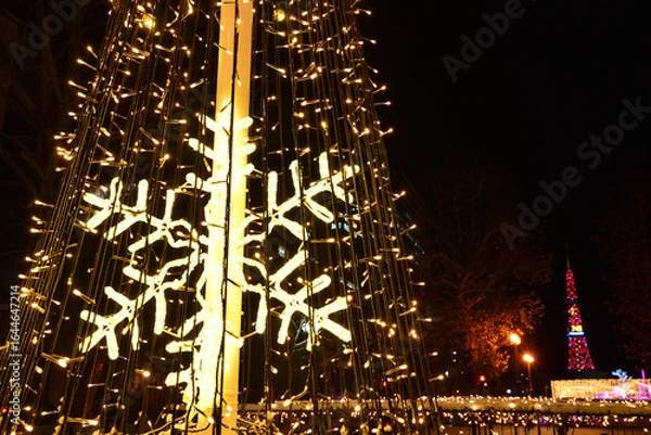 Fototapeta さっぽろホワイトイルミネーション 大通公園