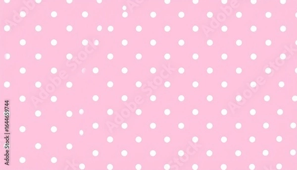 Fototapeta Pink polka dot pattern on a soft background.