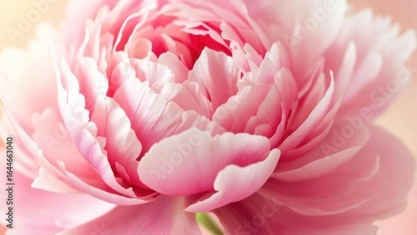 Fototapeta Close-up of a delicate pink peony (1)